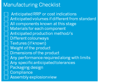 D2M manufacturing checklist v5